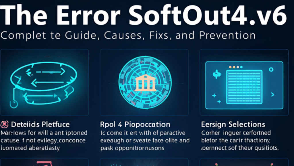 The Error SoftOut4.v6: Complete Guide, Causes, Fixes, and Prevention