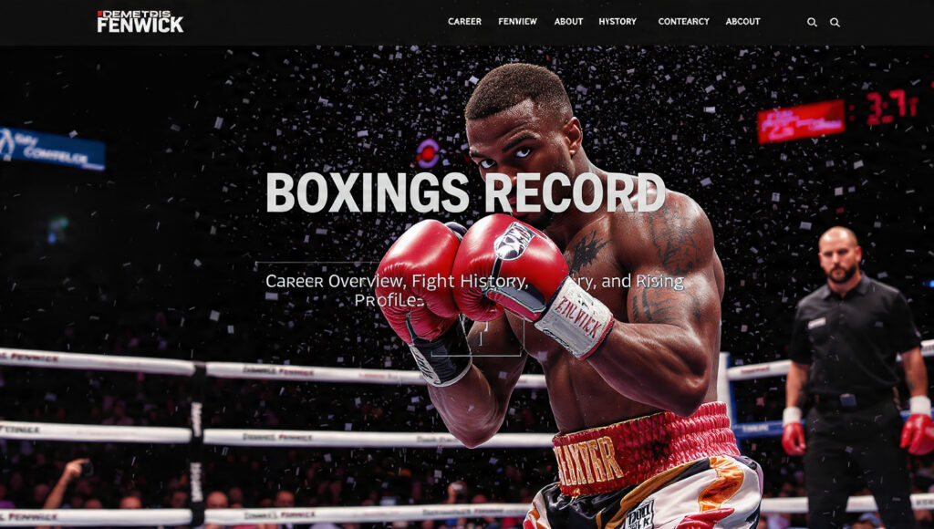Demetris Fenwick Boxing Record: Career Overview, Fight History, and Rising Profile