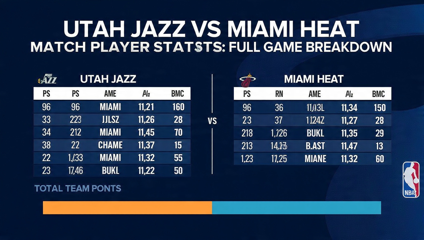 Utah Jazz vs Miami Heat Match Player Stats: Full Game Breakdown