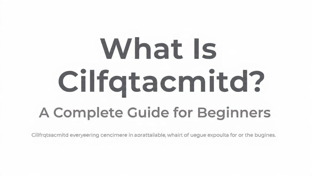 What Is Cilfqtacmitd? A Complete Guide for Beginners