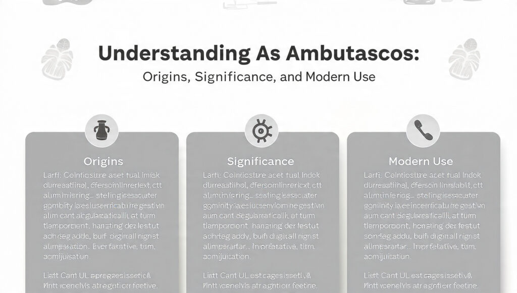 Understanding Ambutascos: Origins, Significance, and Modern Use