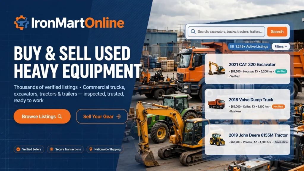 IronMartOnline Reviews: The Complete Guide to Buying and Selling Used Heavy Machinery